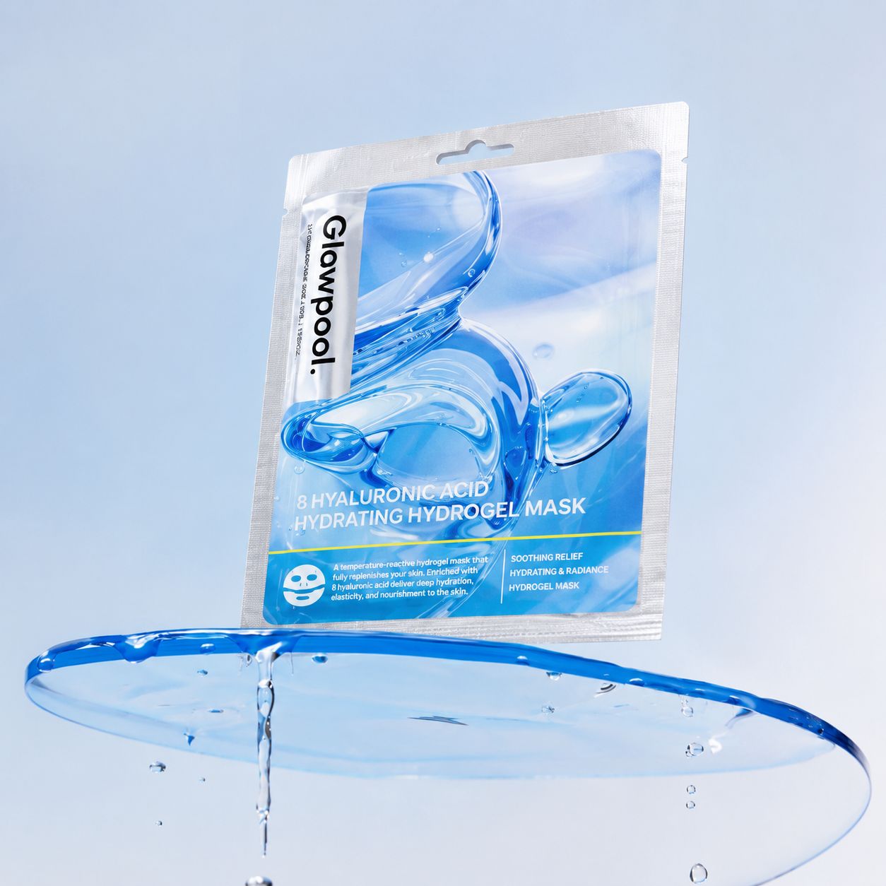 8 typů kyseliny hyaluronové hydrogel maska pro intenzivní hydrataci