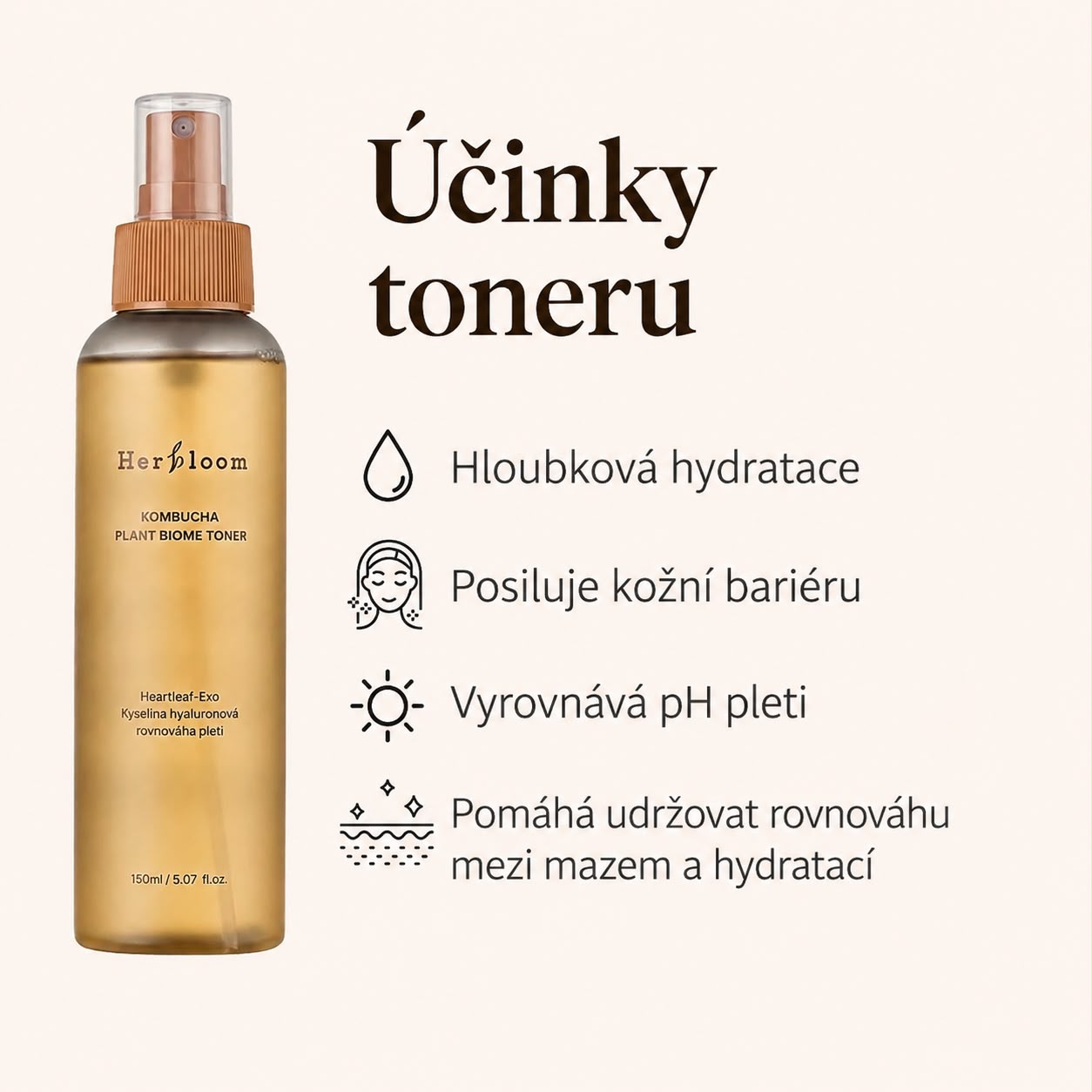 Zklidňující hydratační tonikum ve spreji s kombuchou