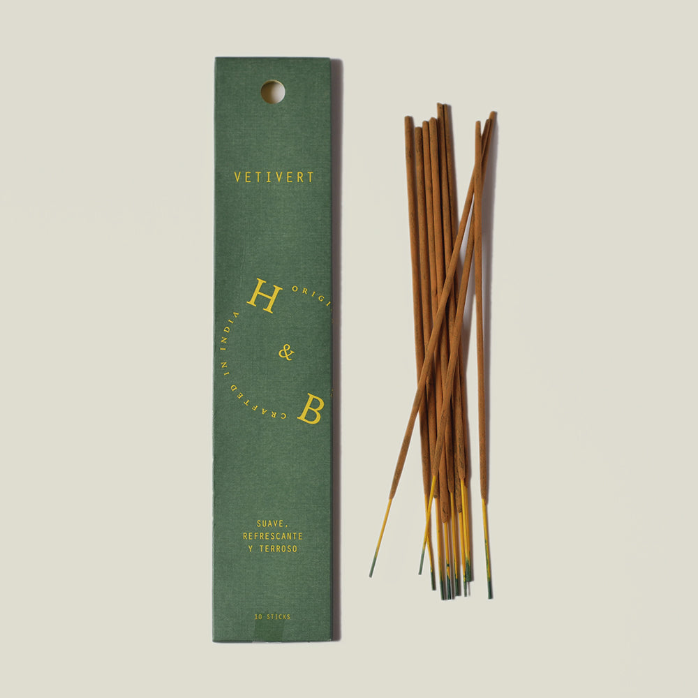 Přírodní vonné tyčinky vetiver & bergamot - KONCENTRACE