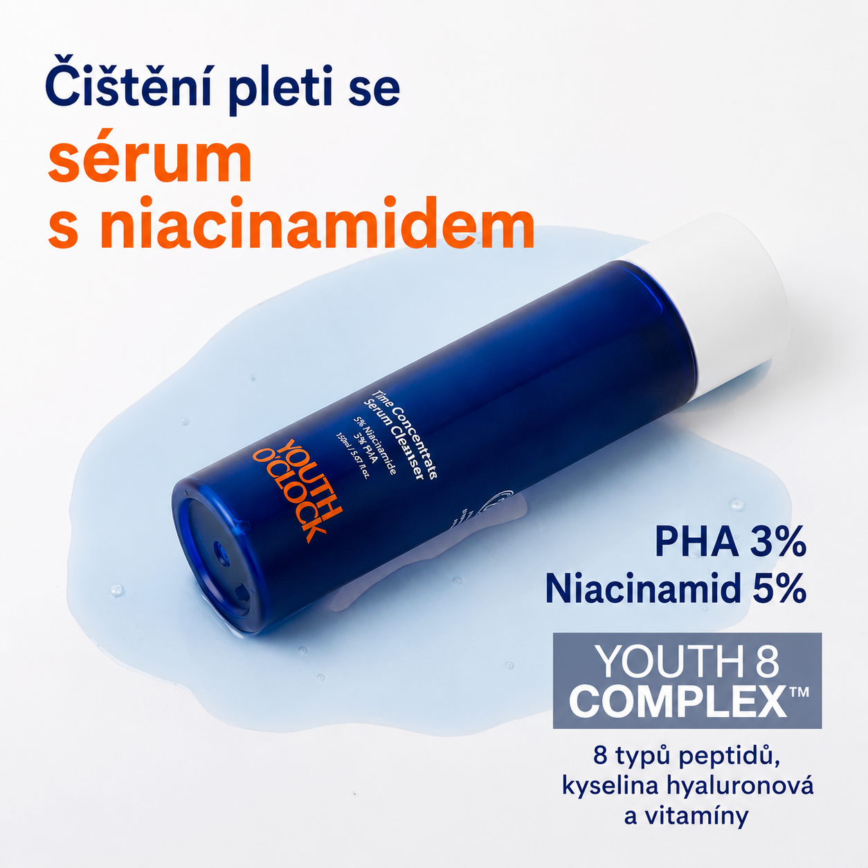 Pleťové sérum a čistiaci gél Time Concentrate
