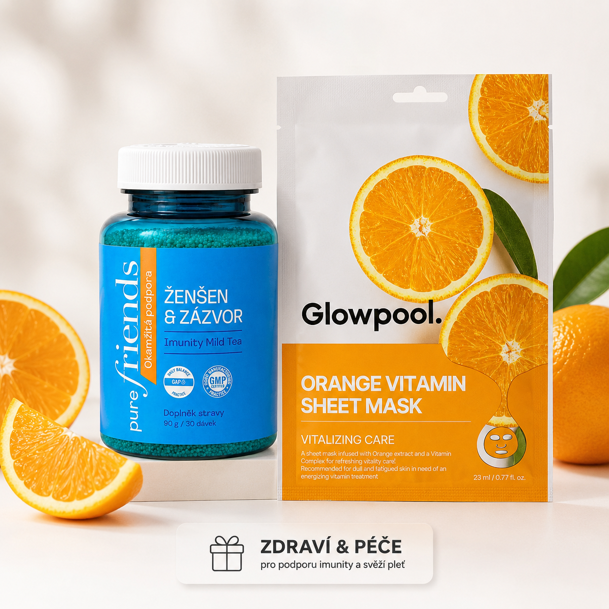 Ženšen + Glowpool maska